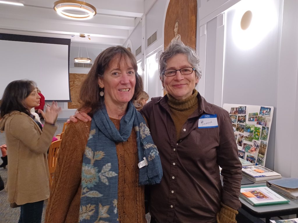 2 friends, the current and past president of Friends of the Chicago River Margaret Frisbie and Laurene von Klan. 2 treasures!